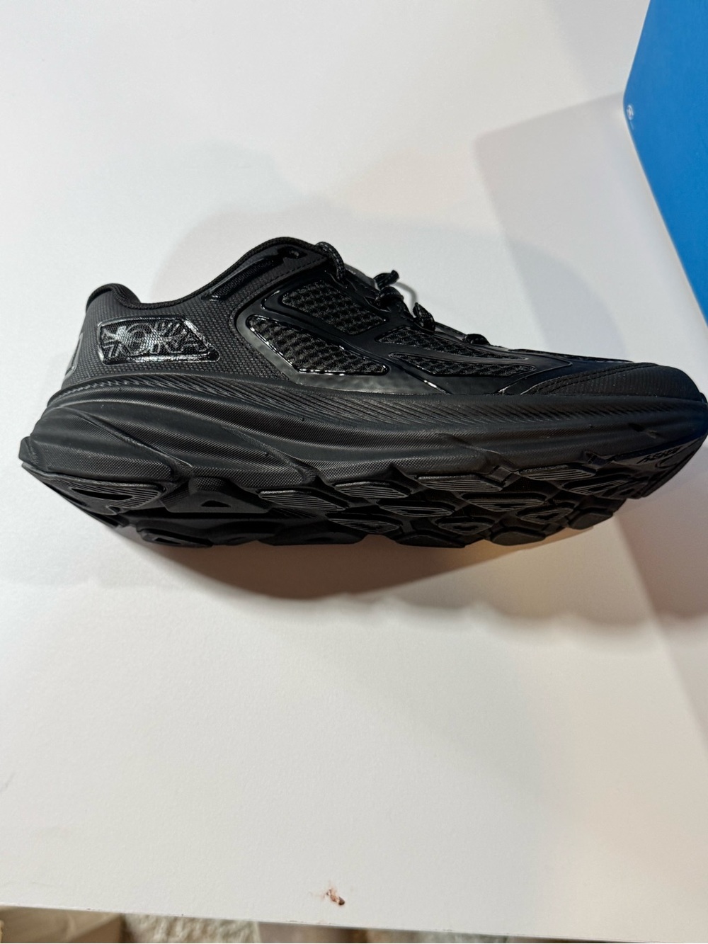 Hoka Men's All-Black One One Clifton One9 Athletic Running Shoe